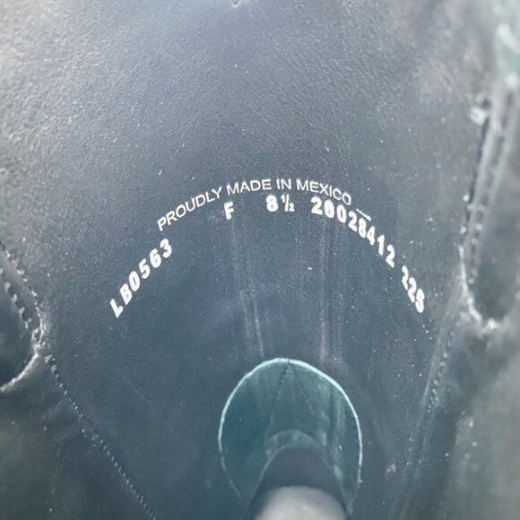 Lane EMMA JANE Womens Cowboy Boots 8.5 Green Western Cowgirl Mid Calf Tall - Picture 9 of 11